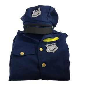 UNISEX KIDS 3 PIECE POLICE COSTUME SIZE MEDIUM 8-10